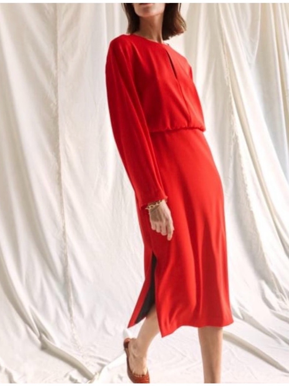 Judith and Charles ‘Bertoia’ long sleeve dress size 8 ***read description